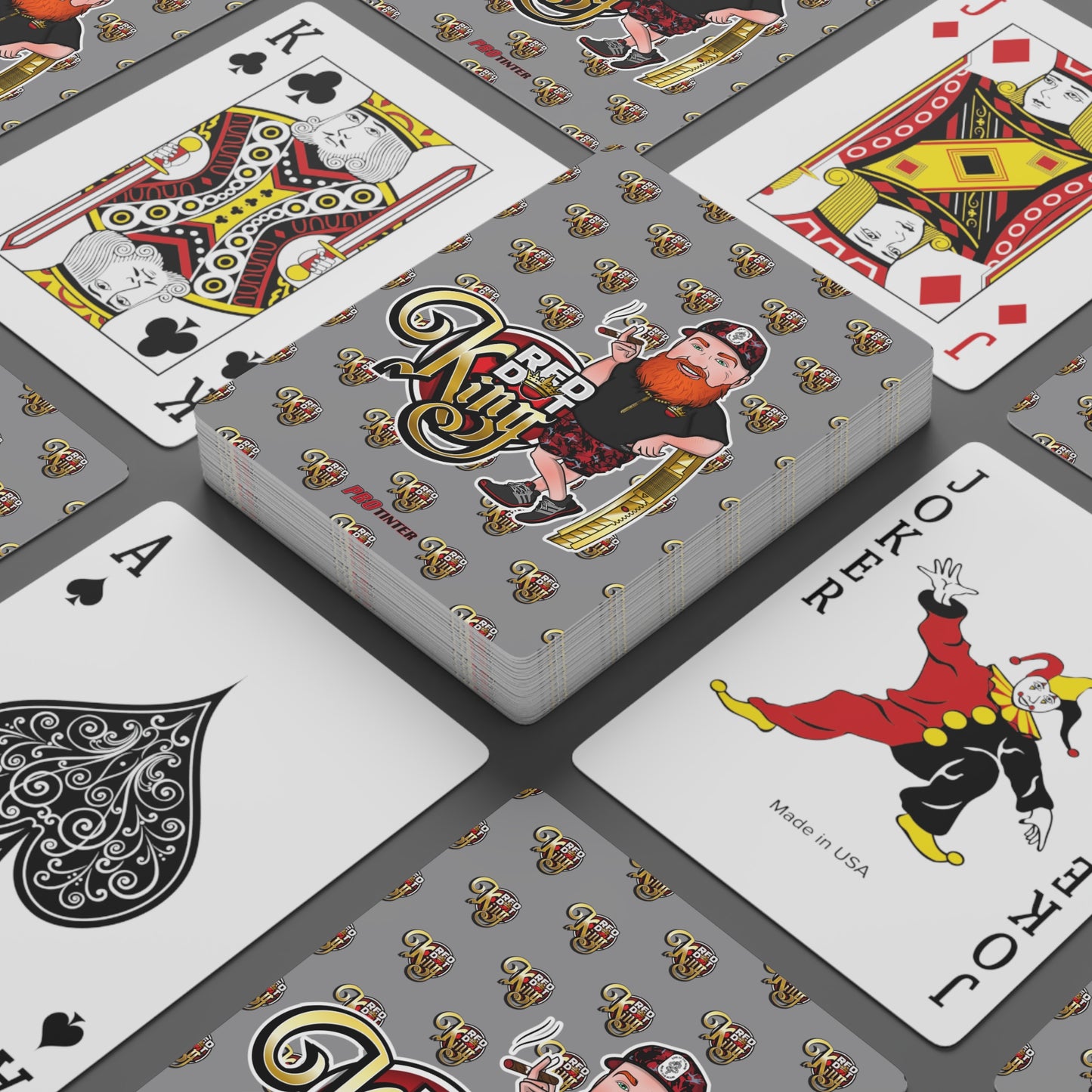 Red Dot King Poker Cards