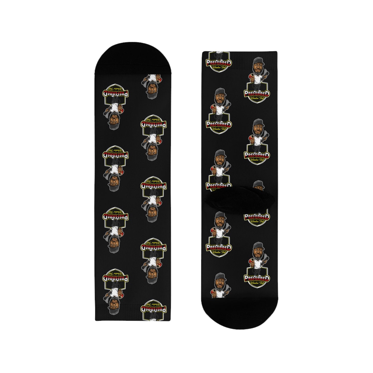 Preferred Window Tint Crew Socks (Full Character)