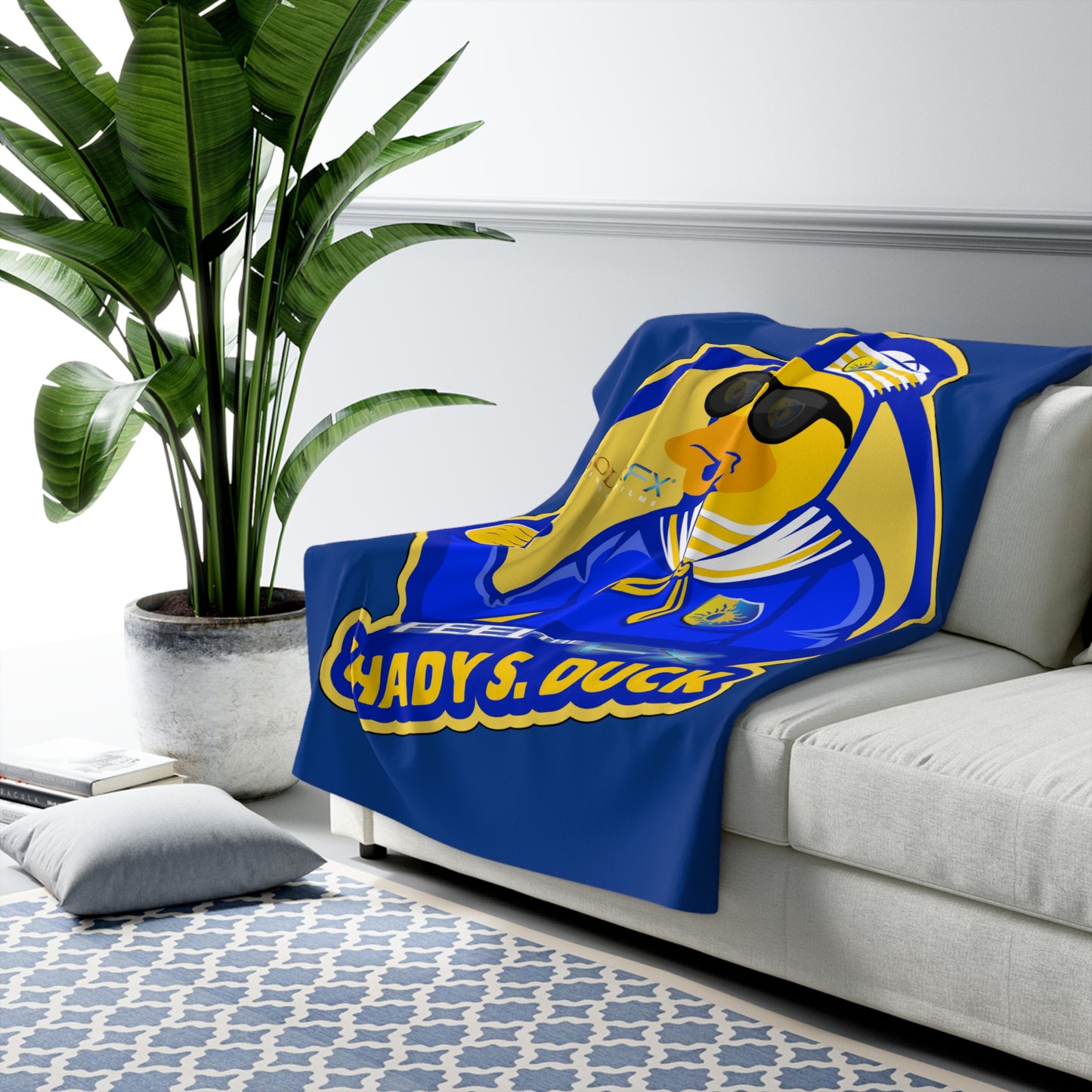 Shady S. Duck Fleece Blanket