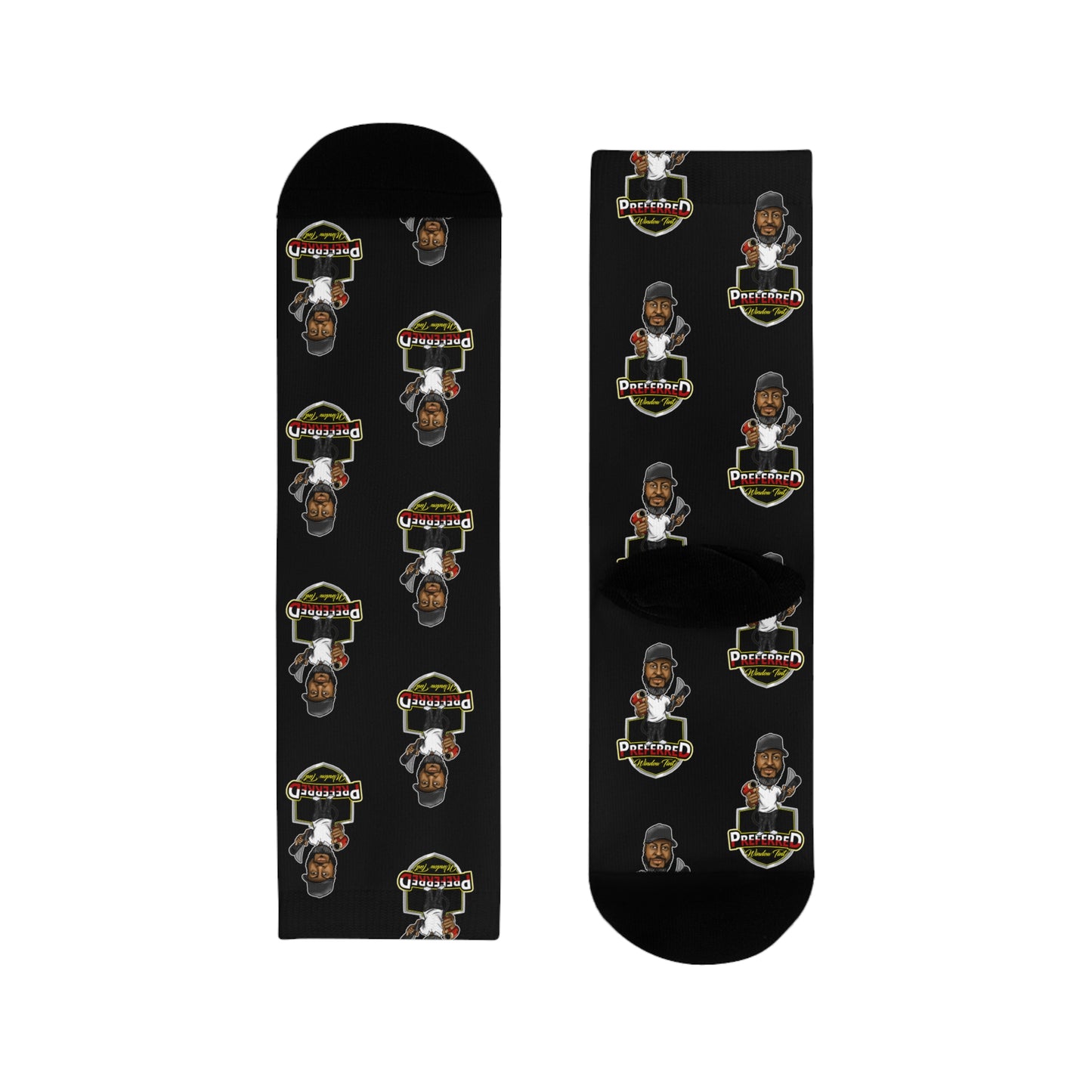 Preferred Window Tint Crew Socks (Full Character)