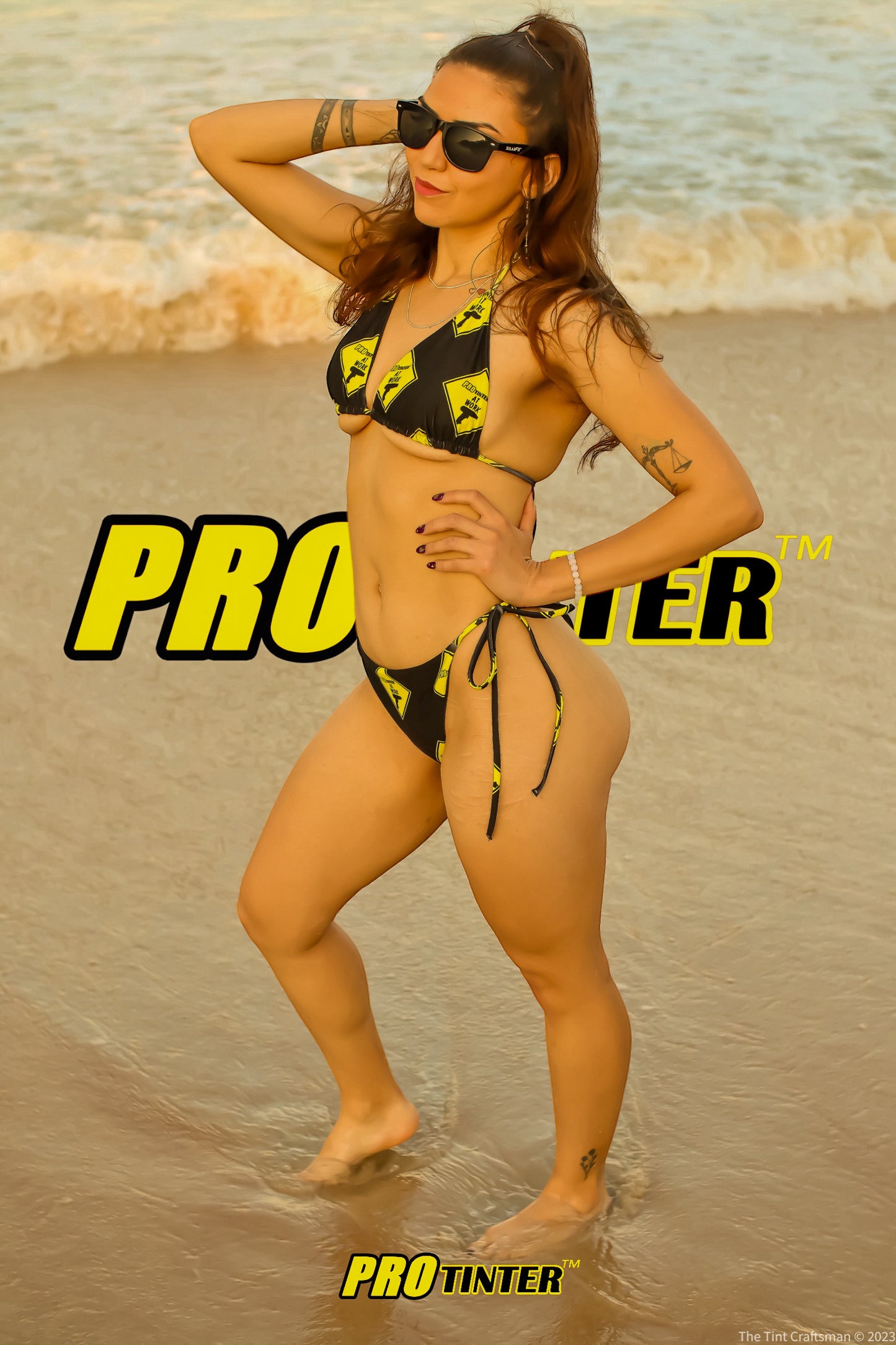 Pro Tinter at Work String Bikini