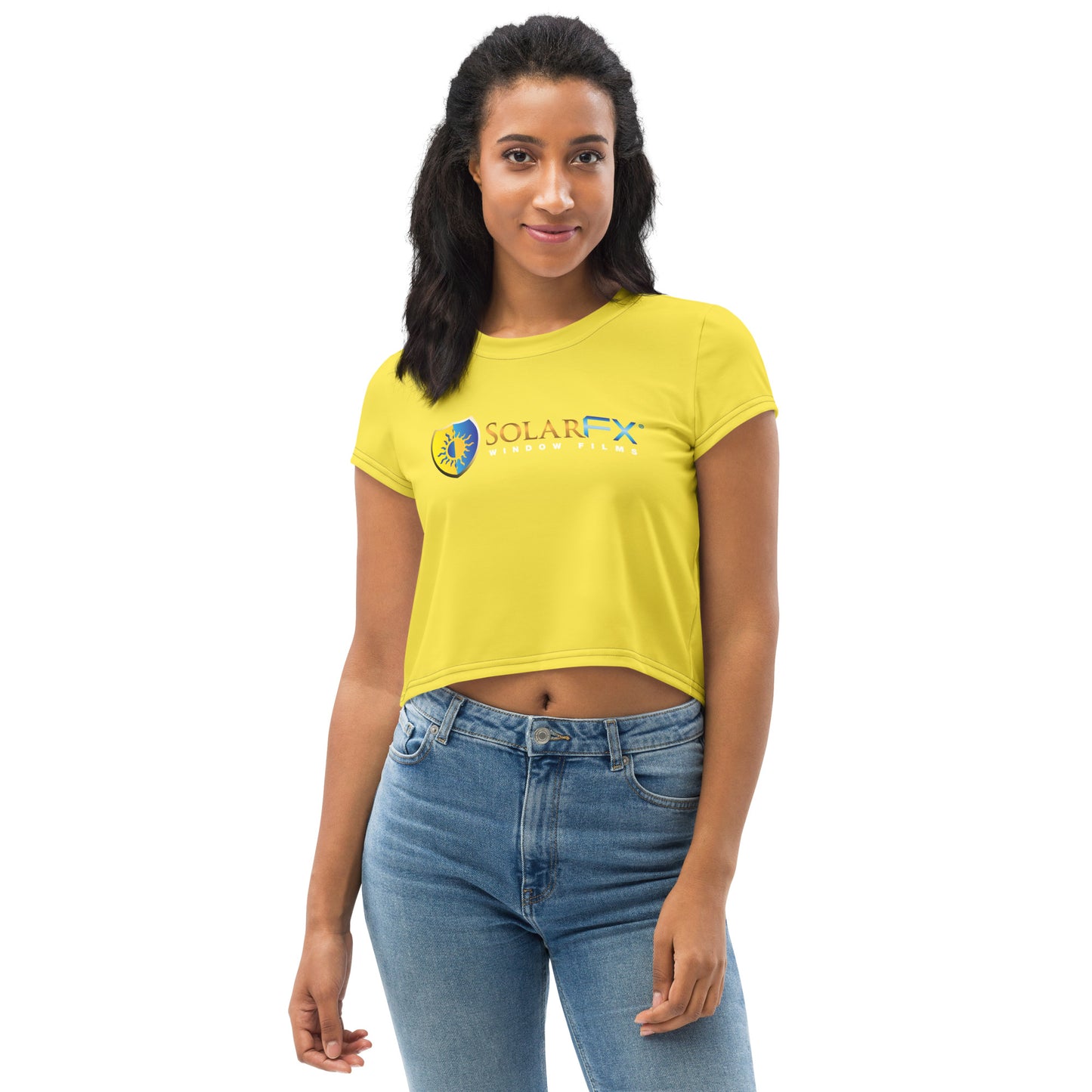 SolarFX Yellow Crop Tee