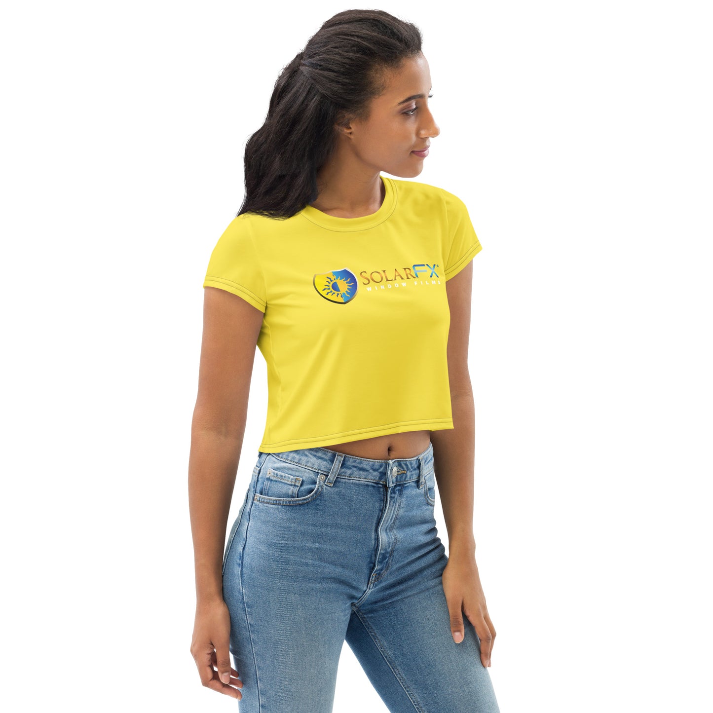 SolarFX Yellow Crop Tee