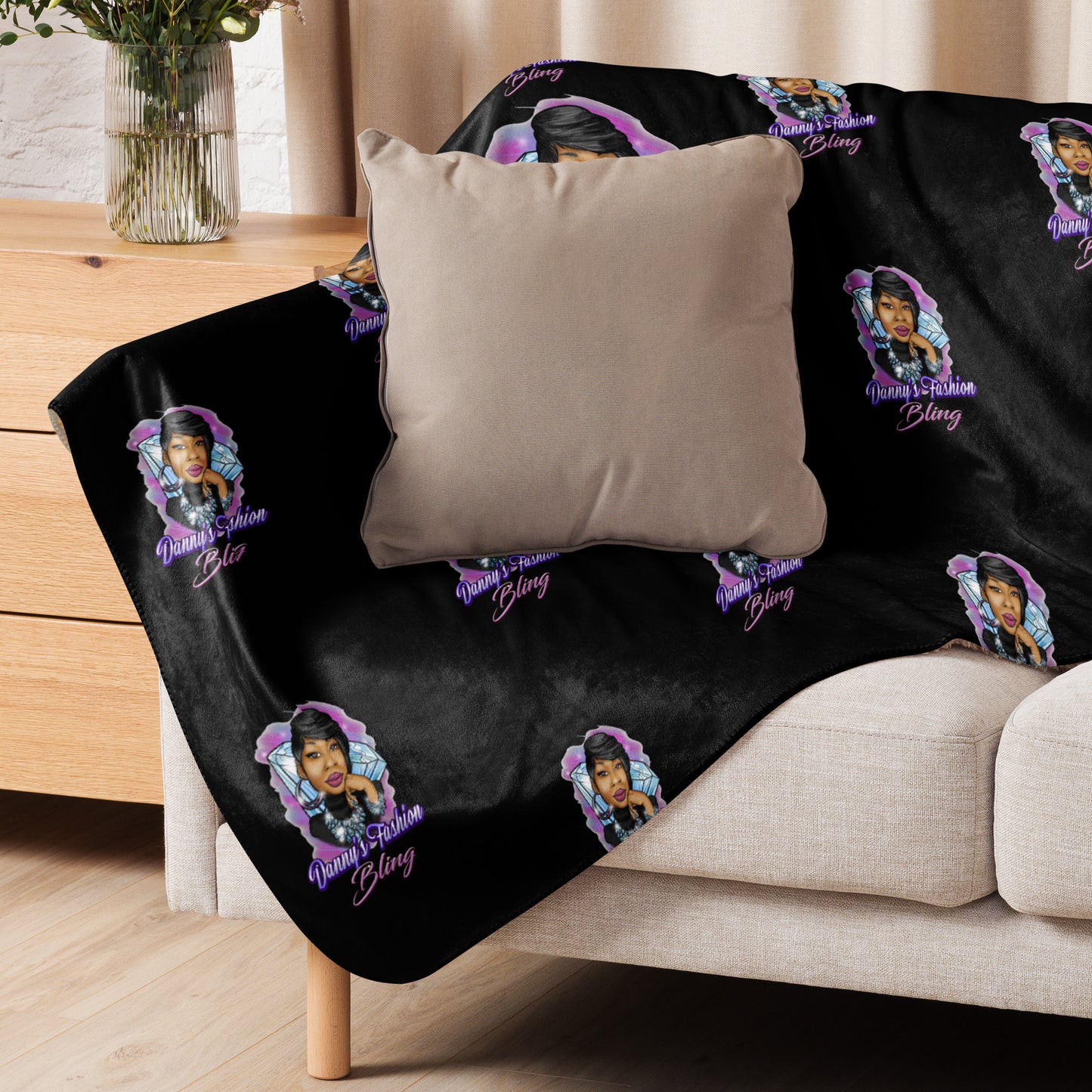 Danny's Fashion Bling Sherpa blanket