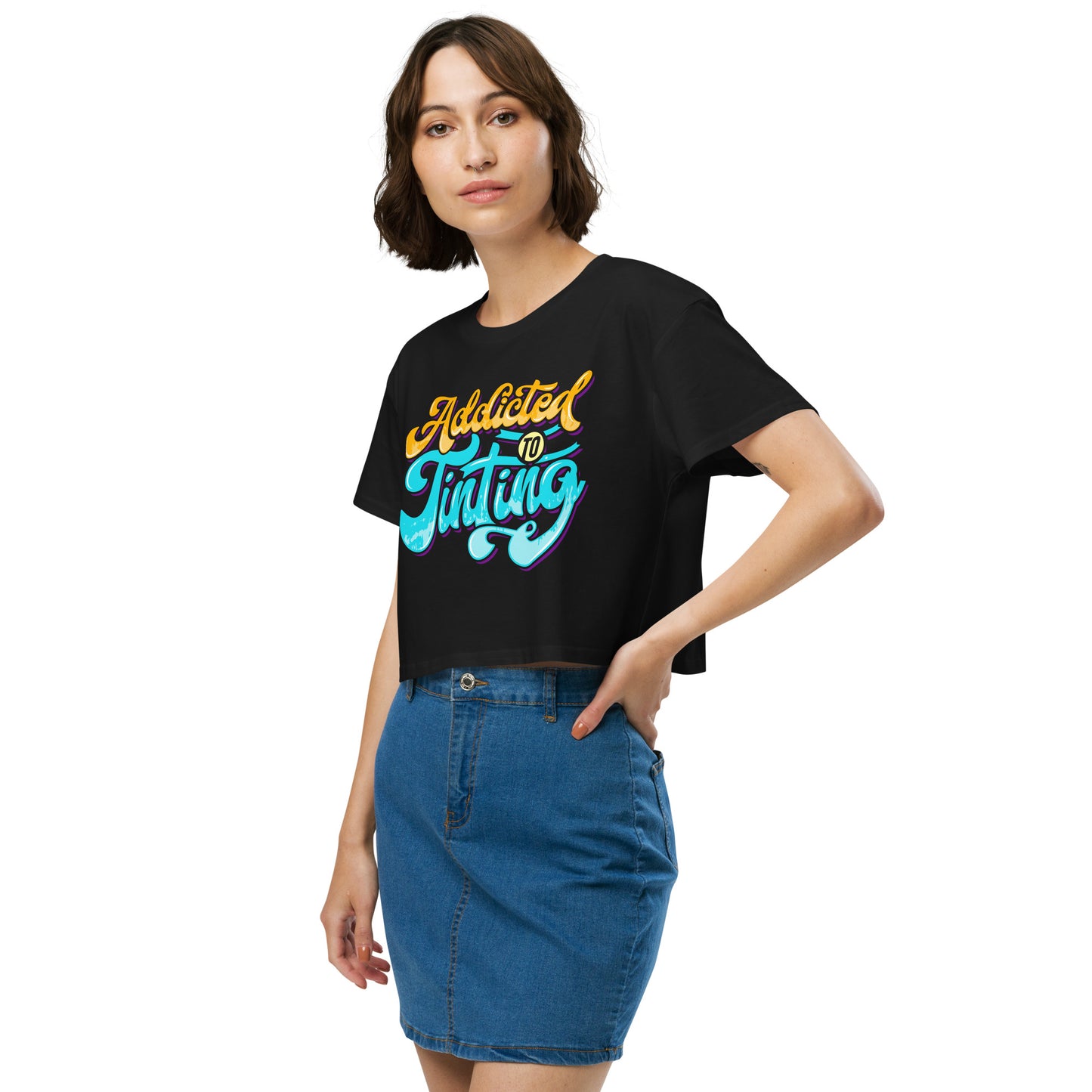 Addicted to Tinting Women’s Crop Top