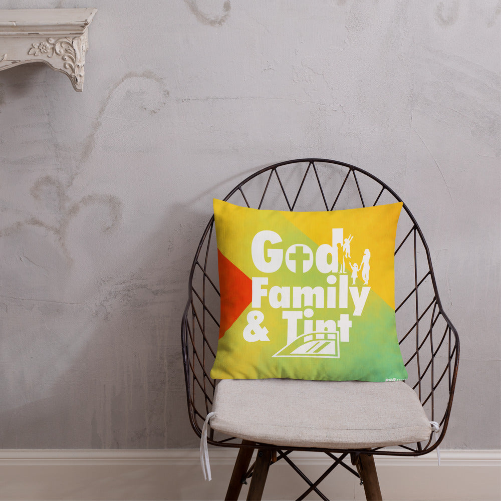 GOD, Family & Tint Premium Pillow