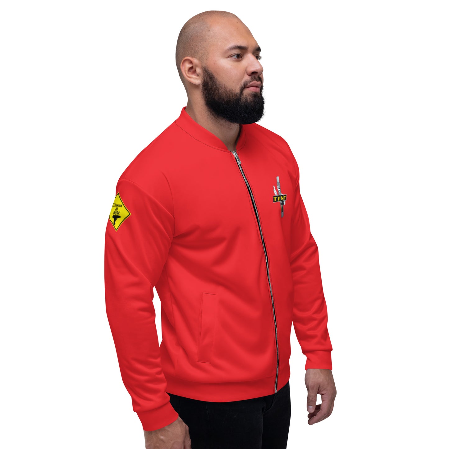 TINT with OLFA by Pro Tinter (RED) Unisex Bomber Jacket