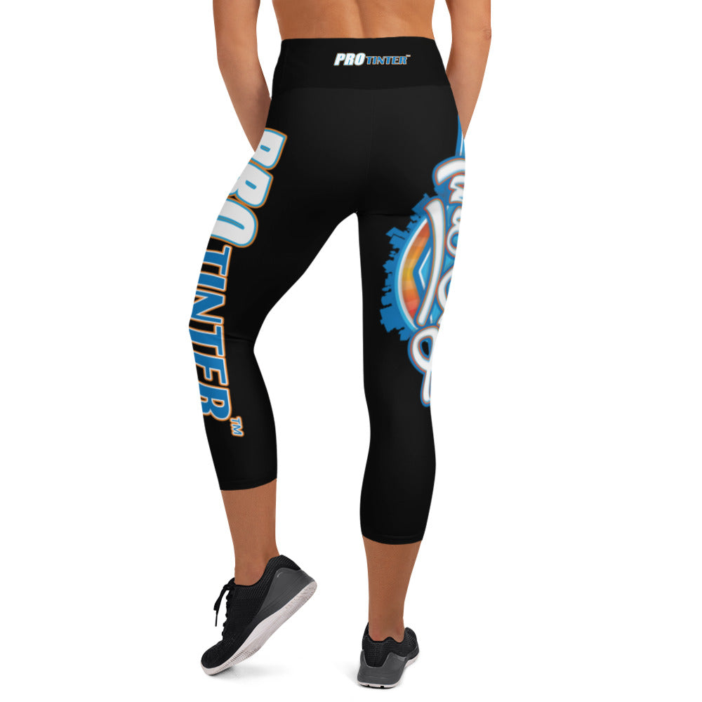 Tint City Black Capri Leggings by PRO Tinter (Special Design)