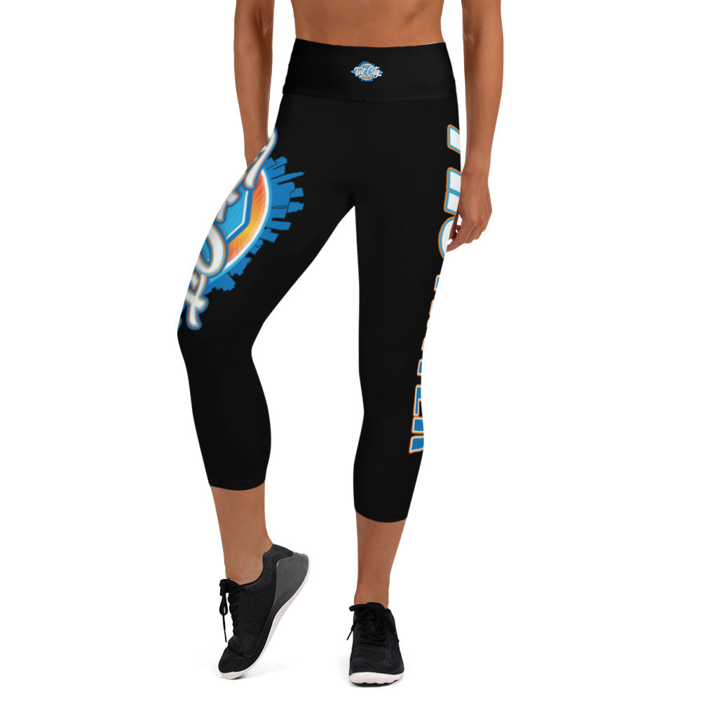 Tint City Black Capri Leggings by PRO Tinter (Special Design)
