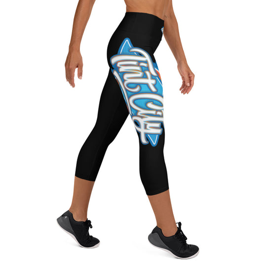 Tint City Black Capri Leggings by PRO Tinter (Special Design)