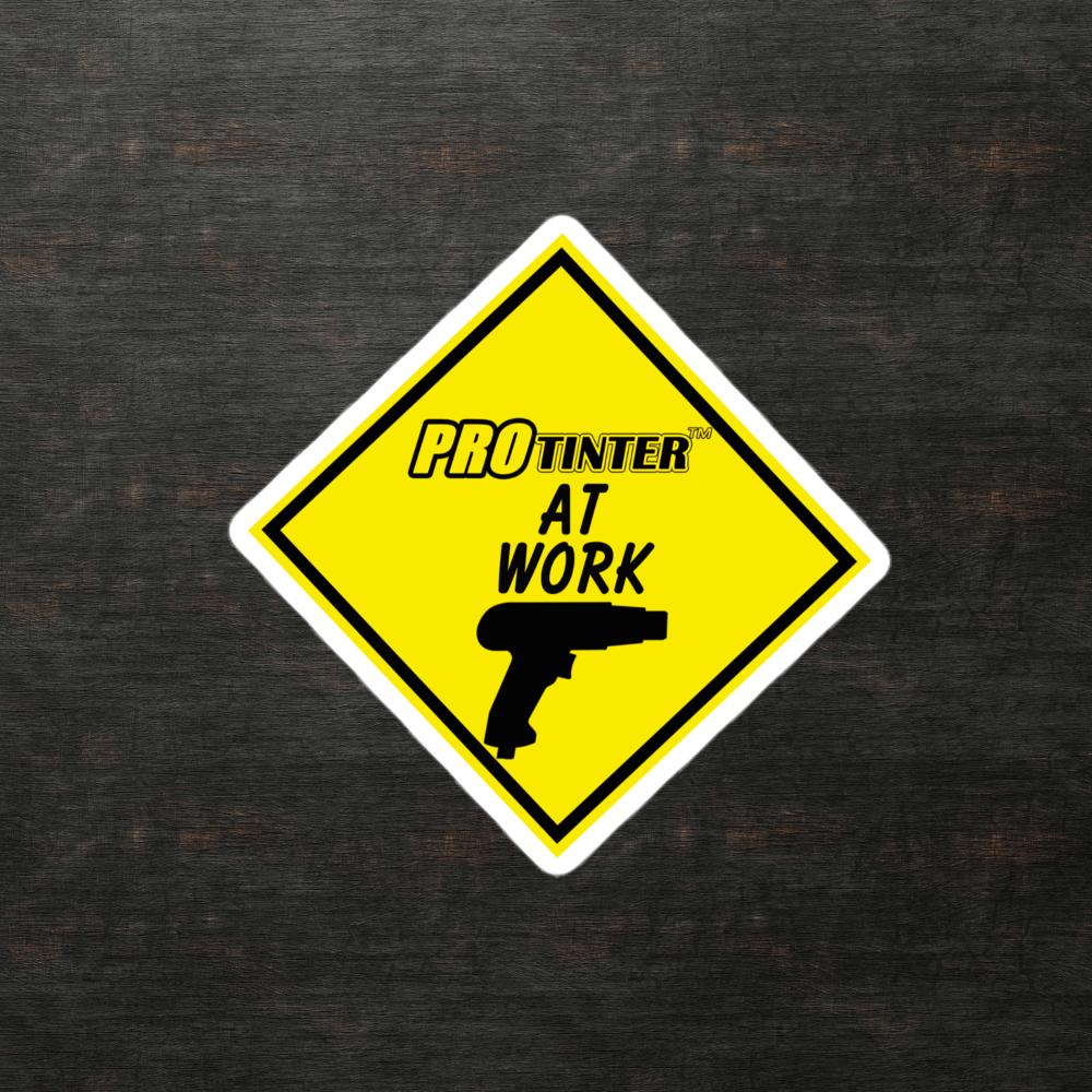 PRO TINTER AT WORK stickers