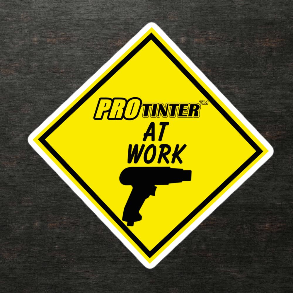 PRO TINTER AT WORK stickers
