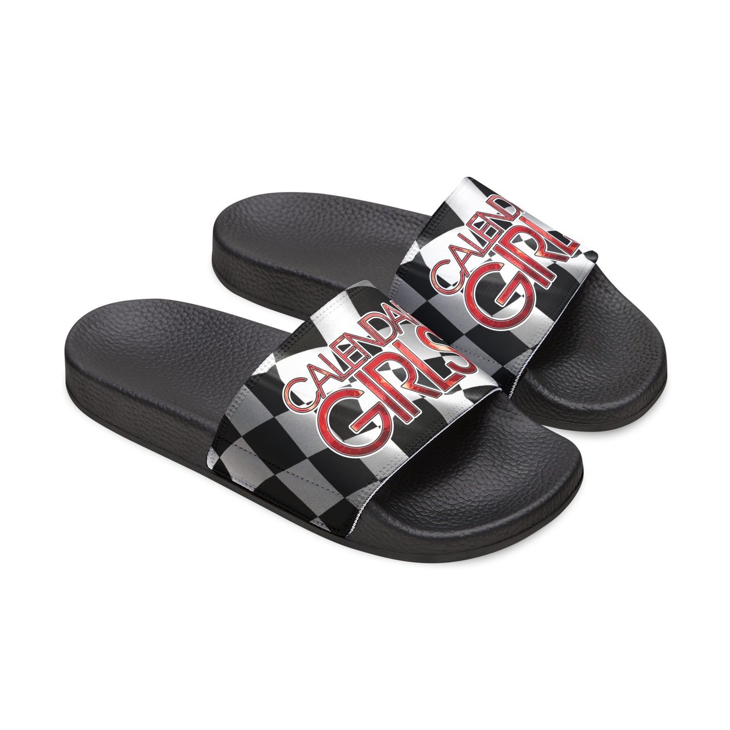 2025 Calendar Girls Women's Slides