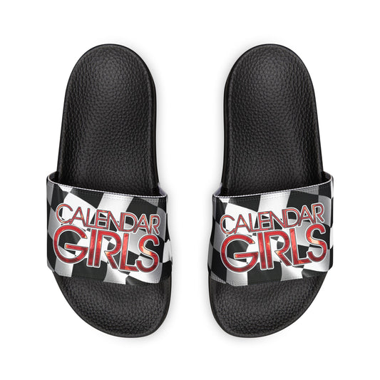 2025 Calendar Girls Women's Slides