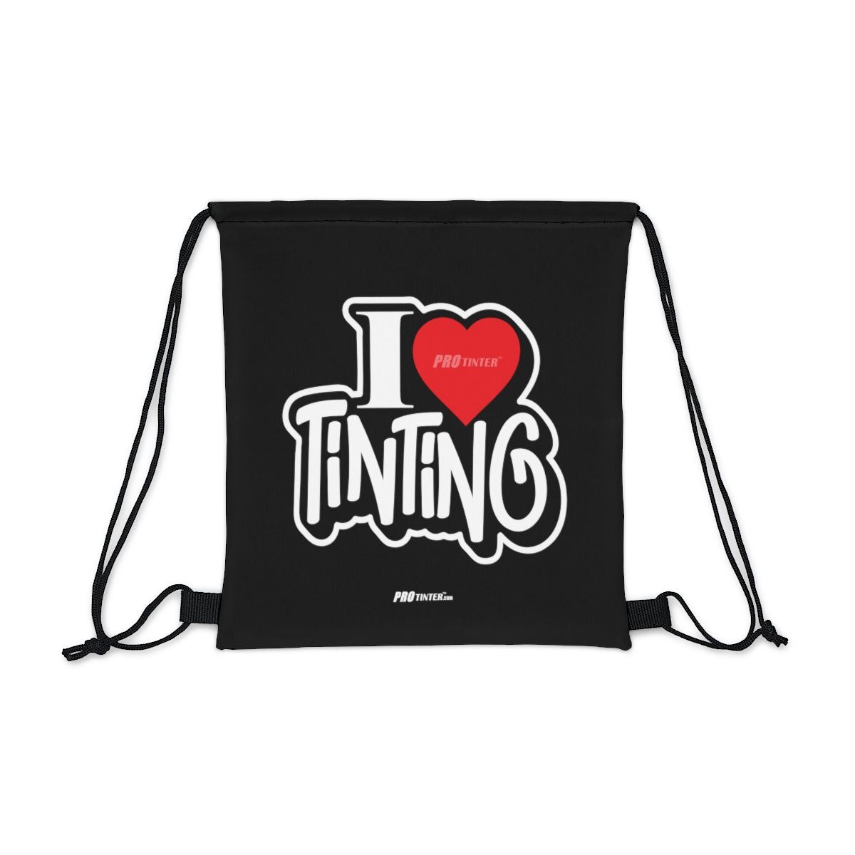 I Love Tinting Outdoor Drawstring Bag