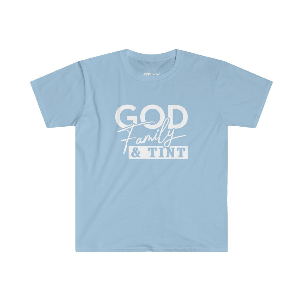 GOD,Family & Tint Unisex Softstyle T-Shirt