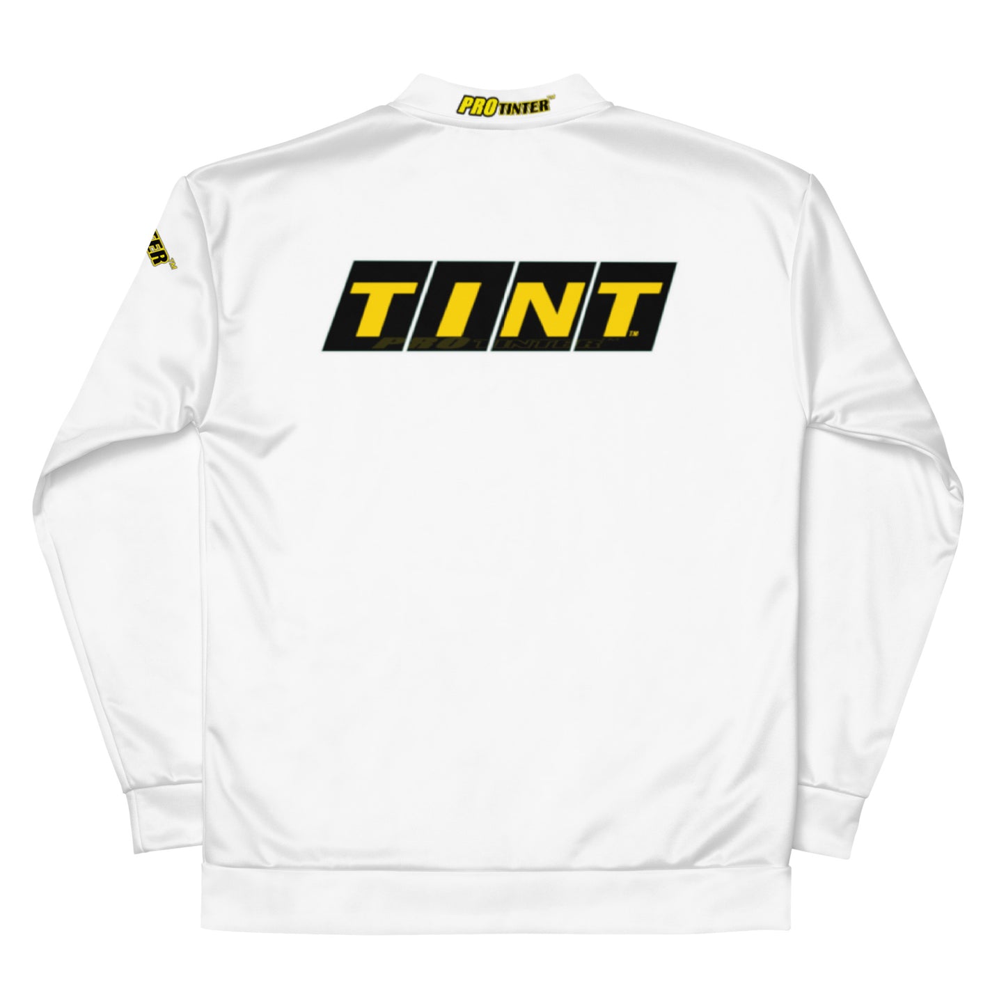 TINT with OLFA by Pro Tinter (White) Unisex Bomber Jacket
