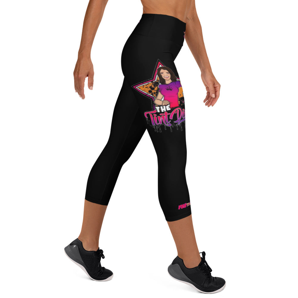 Prisma Black Leggings Capri - Sleek and Stylish Design